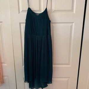 H&M Forest Green Pleated Dress